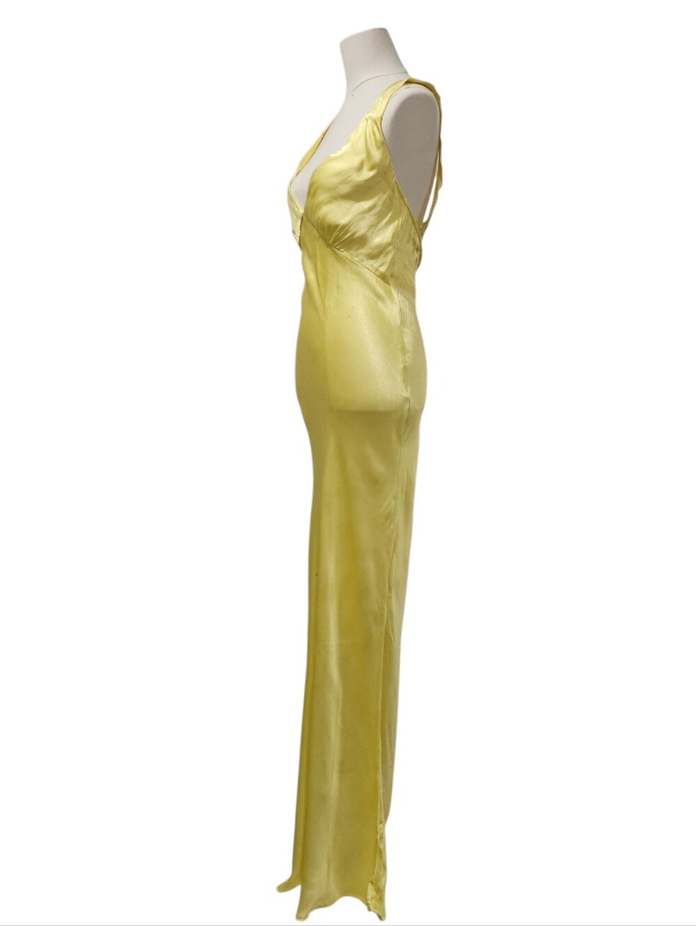 Rumored Sunset Strip Maxi Slip Dress in Soft Yellow Small - Picture 5 of 8